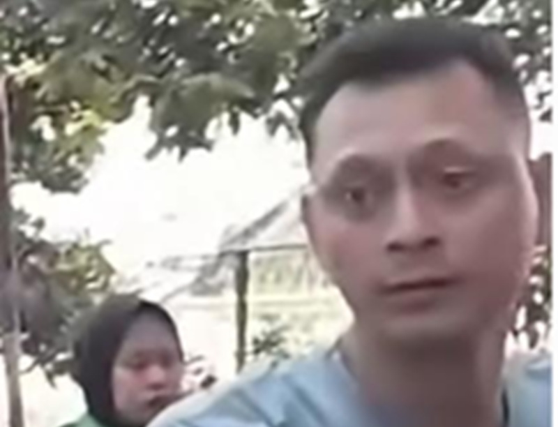 Pelaku tampol orang (Beritanasional/Bachtiar)