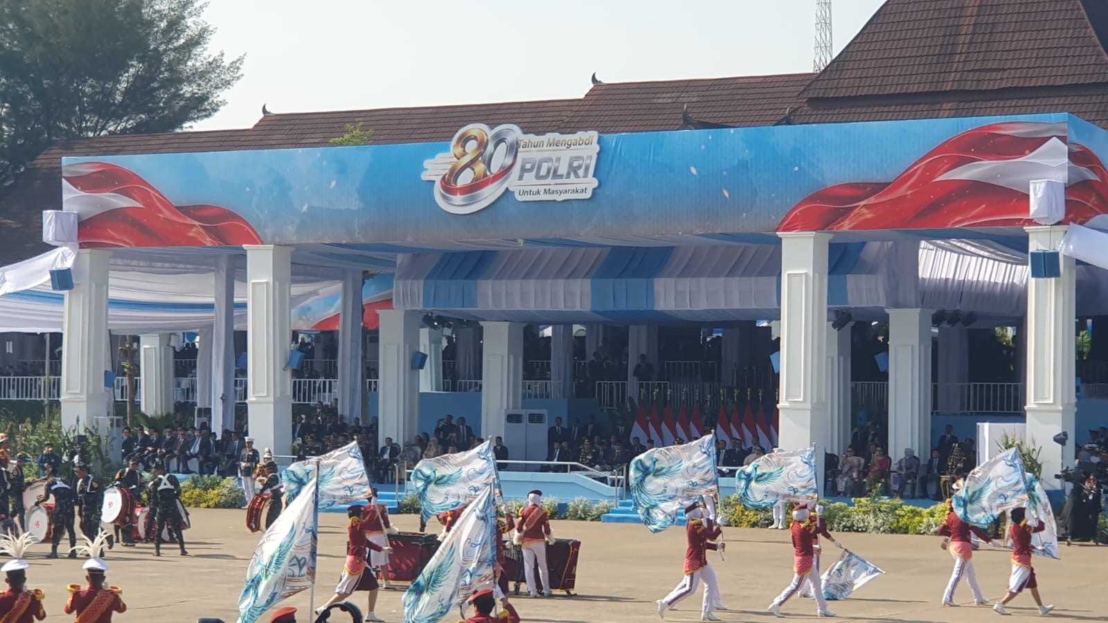 Perayaan HUT Bhayangkara ke-80. (BeritaNasional/Bachtiar)