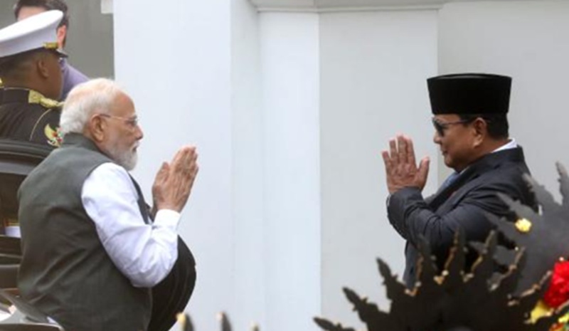 Prabowo bertemu Perdana Menteri India Narendra Modi (Beritanasional/Oke Atmadja)
