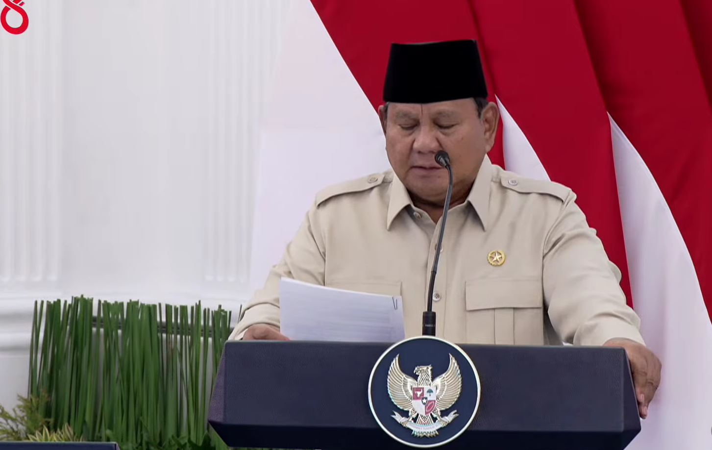 Prabowo Resmikan Groundbreaking LNG Abadi Masela, Investasi Energi Terbesar di Indonesia. (Foto/YouTube Sekretariat Presiden)
