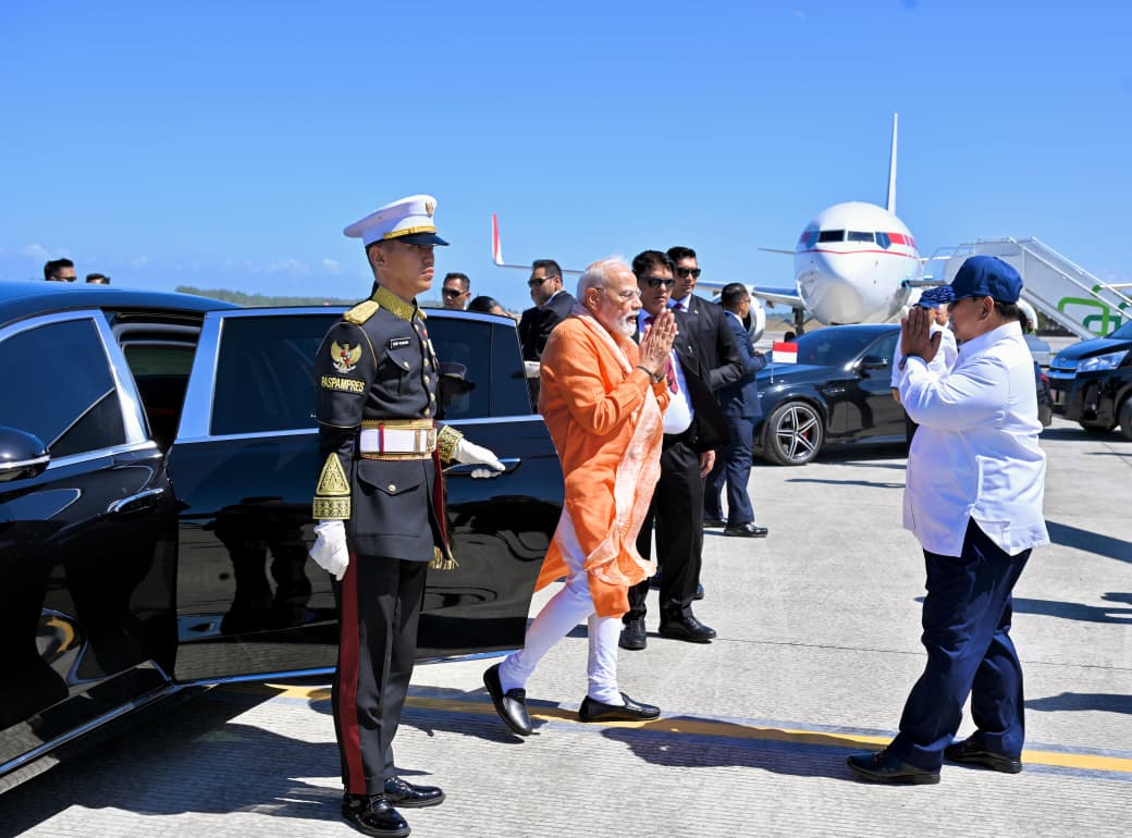 Presiden Prabowo saat menyambut Perdana Menteri India Narendra Modi. (Foto/Laily Rachev - Biro Pers Sekretariat Presiden)