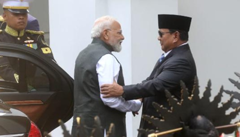 Prabowo bertemu Perdana Menteri India Narendra Modi (Beritanasional/Oke Atmadja)