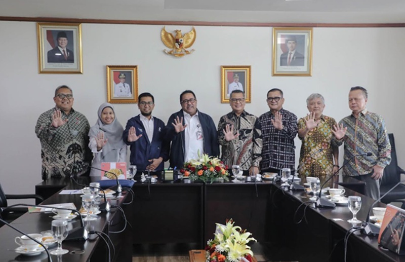 Wakil Gubernur DKI Jakarta Rano Karno saat menerima audiensi PWI (Beritanasional/Lydia)