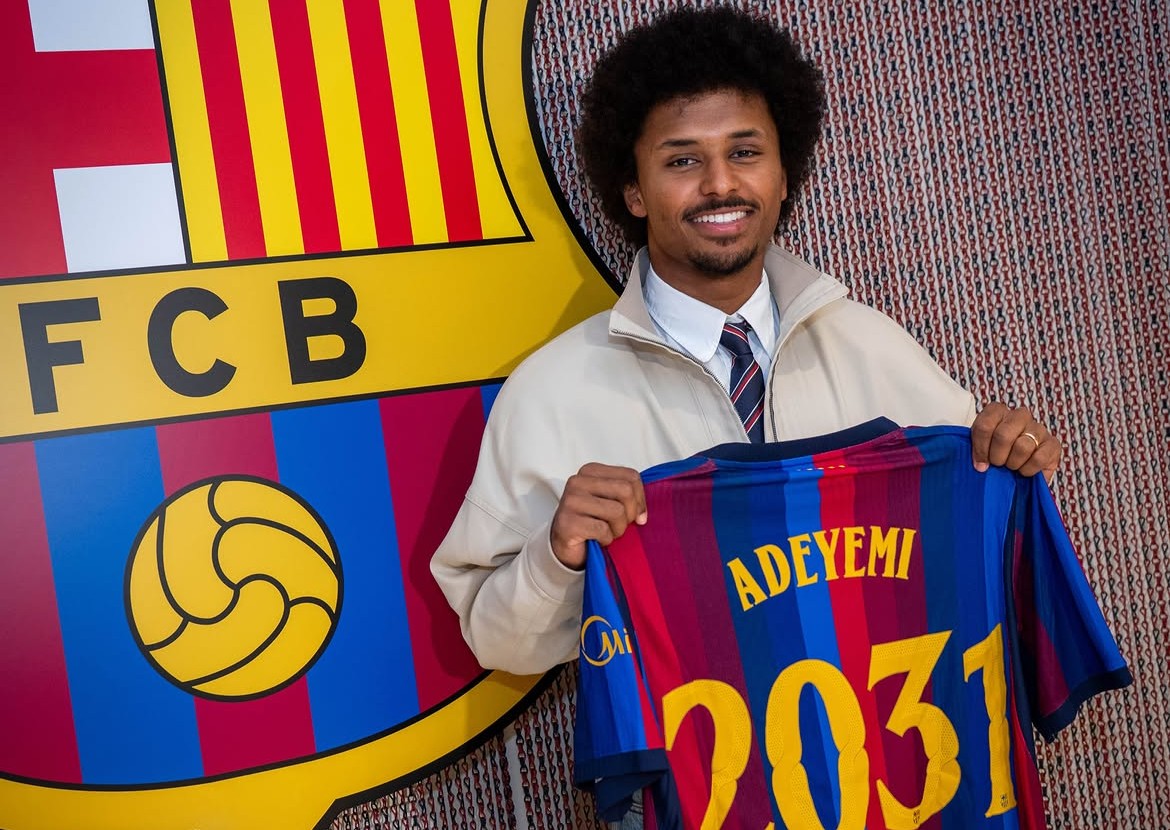 Karim Adeyemi resmi gabung Barcelona. (Foto/Instagram Barcelona)