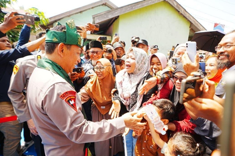 Kapolri resmikan 80 Jembatan Merah Putih Presisi (Beritanasional/Bachtiar)