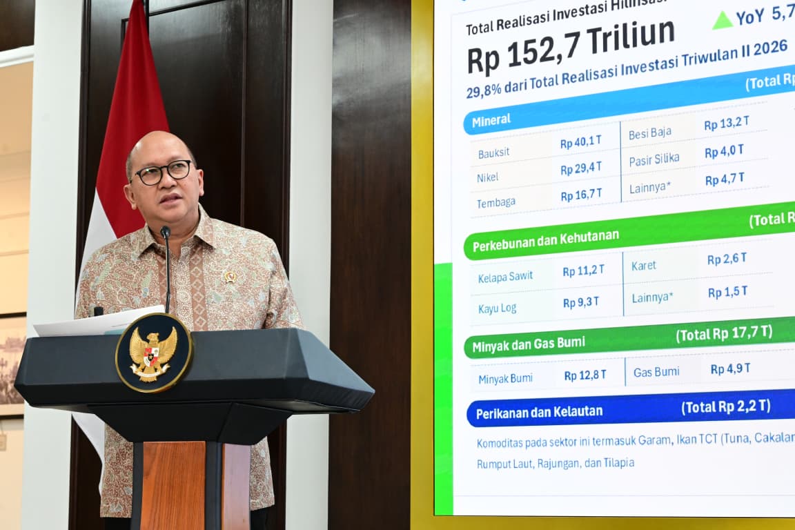 Menteri Investasi dan Hilirisasi Rosan Perkasa Roeslani melapor ke Presiden Prabowo Subianto di Kompleks Istana Kepresidenan Jakarta, Kamis (16/7/2026). (BeritaNasional/BPMI Setpres)