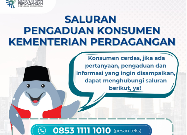 Sarana pengaduan konsumen Kemendag. (BeritaNasional/Kemendag)