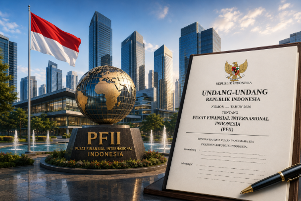 Ilustrasi Pusat Finansial Internasional Indonesia. (BeritaNasional/ChatGPT)
