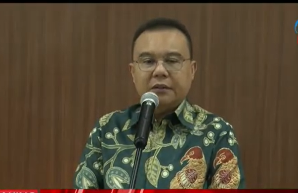 Wakil Ketua DPR RI Sufmi Dasco Ahmad di Kompleks Parlemen Senayan, Jakarta, Senin (6/7/2026). (BeritaNasional/BeritaNasional TV)