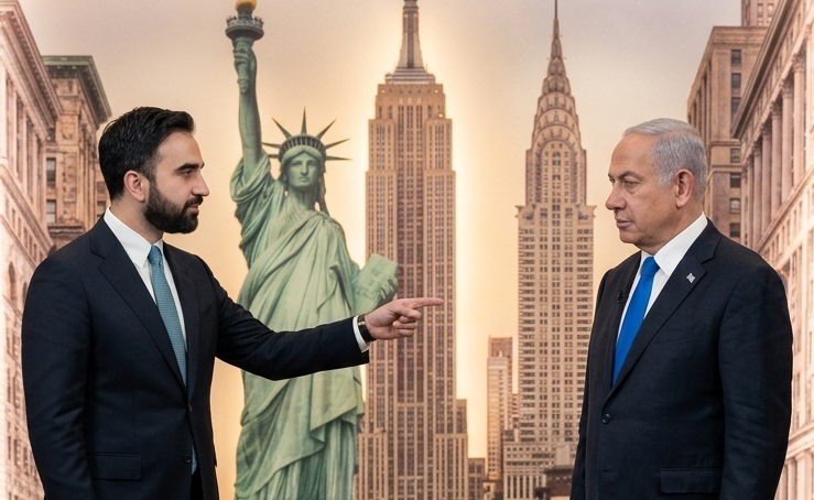 Wali Kota New York Zohran Mamdani (kiri) dan PM Israel Benjamin Netanyahu (kanan). (BeritaNasional/IG Mamdani/IG Netanyahu-Generated with Gemini AI)