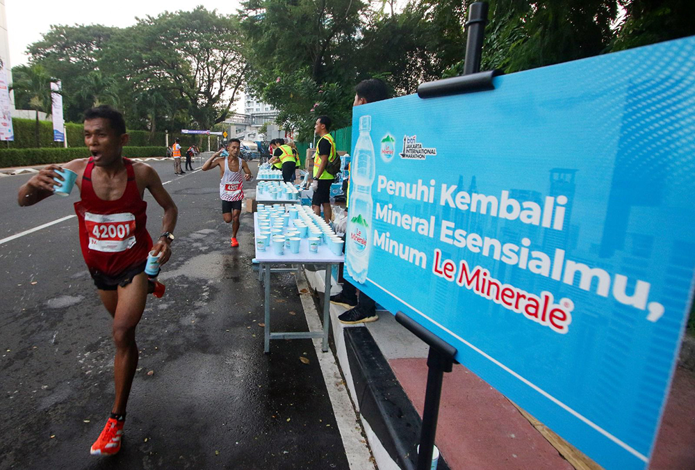 15 ribu peserta baik lokal maupun mancanegara ikut Jakarta Marathon. (BeritaNasional/Elvis Sendouw)