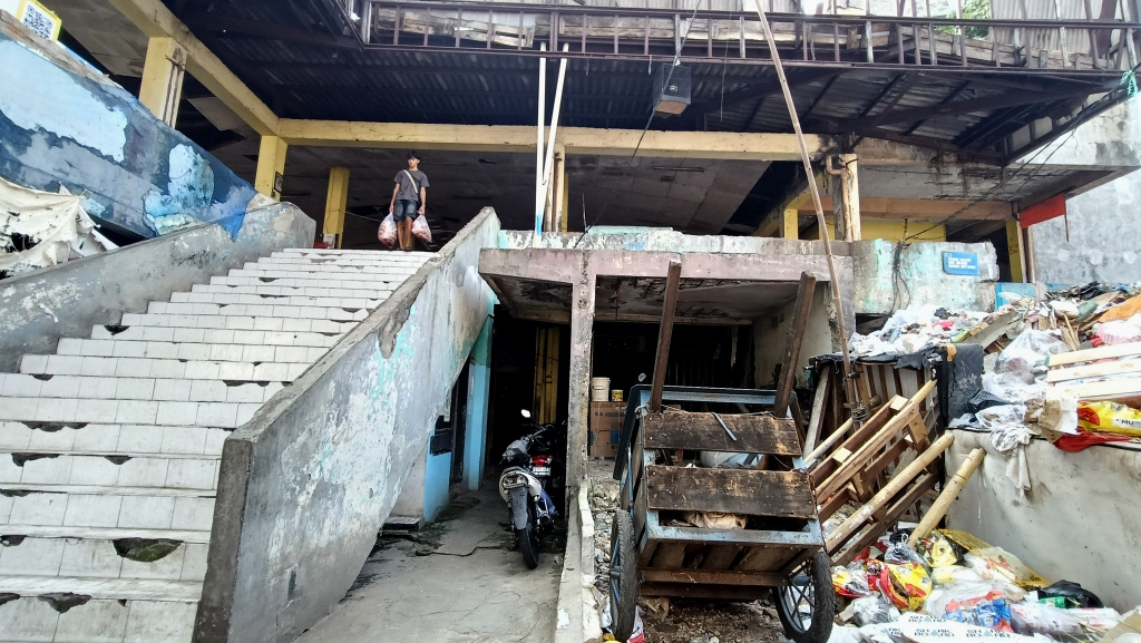 Suasana di pasar gardu asem, Kemayoran, Jakarta, Selasa (22/7/2025).  (Beritanasional.com/ Oke Atmaja)