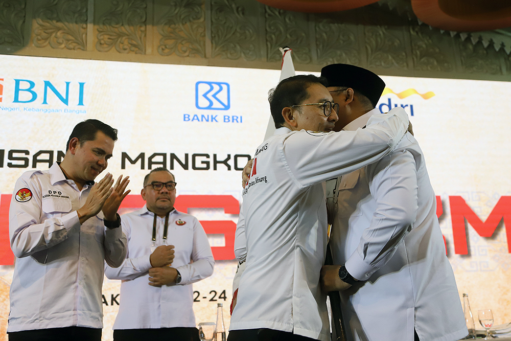 Andre Rosiade Terpilih Jadi Ketum IKM 2025-2030 Andre Rosiade terpilih secara aklamasi sebagai Ketua Umum Ikatan Keluarga Minang (IKM) periode 2025-2030. (BeritaNasional/Elvis Sendouw)