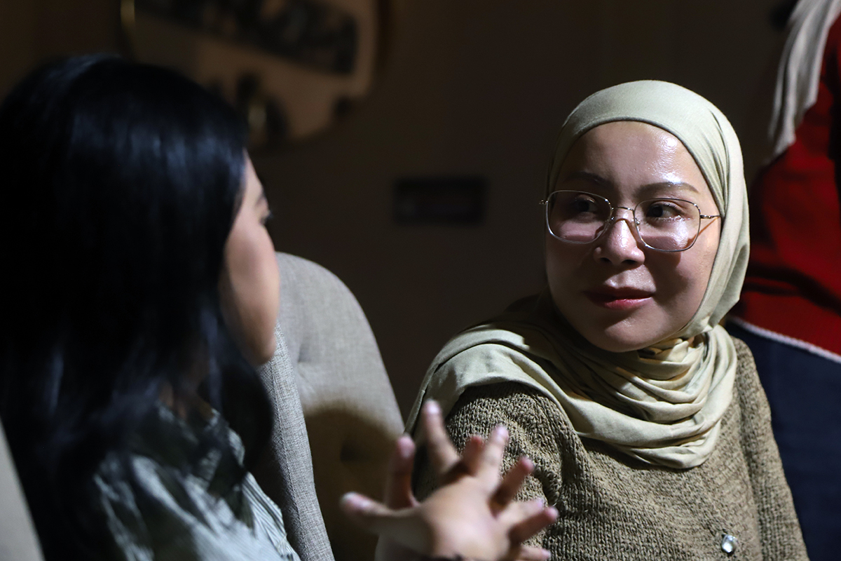 Anggota Komisi III DPR RI Fraksi NasDem, Lola Nelria silaturahmi bersama jurnalis buka puasa bersama. (BeritaNasional/Elvis Sendouw)