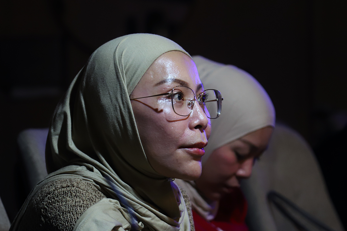 Anggota Komisi III DPR RI Fraksi NasDem, Lola Nelria silaturahmi bersama jurnalis buka puasa bersama. (BeritaNasional/Elvis Sendouw)