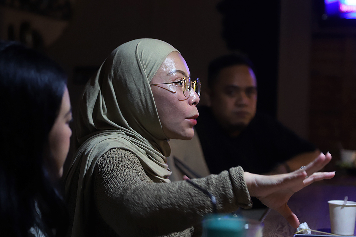 Anggota Komisi III DPR RI Fraksi NasDem, Lola Nelria silaturahmi bersama jurnalis buka puasa bersama. (BeritaNasional/Elvis Sendouw)