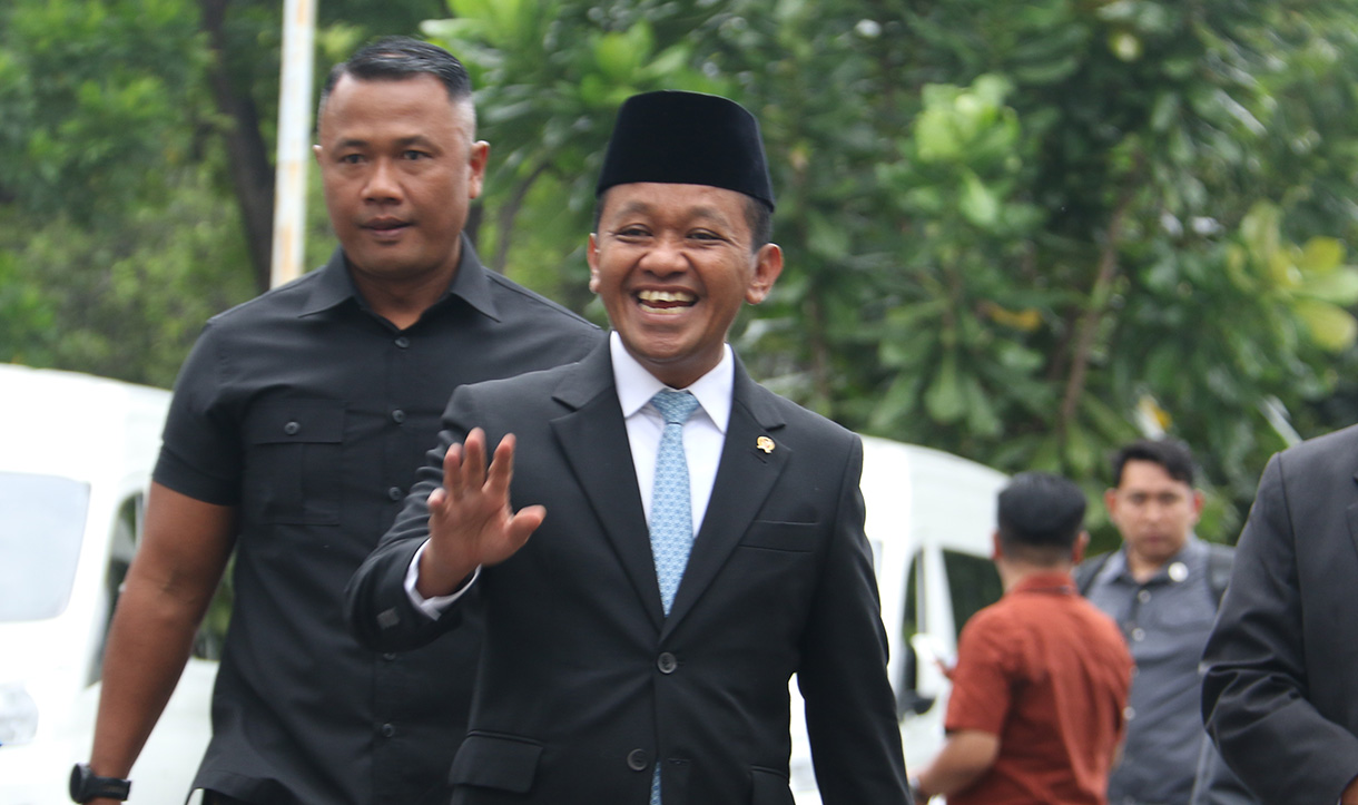 Ketum Golkar Bahlil Lahadalia akan maju jadi caleg di Pileg 2029. (Beritanasional.com/Oke Atmaja)