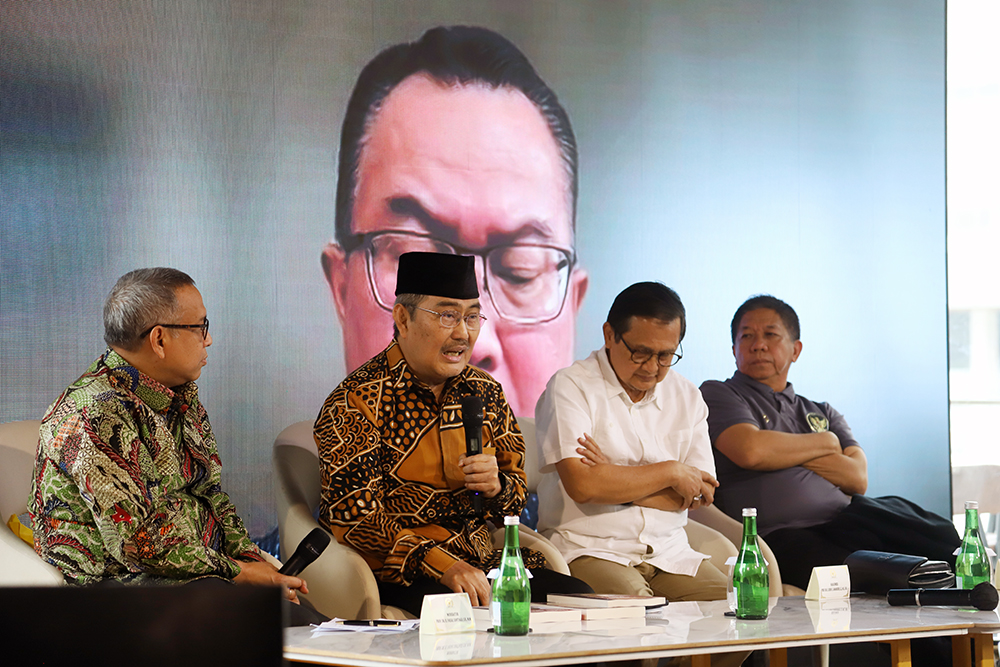 Ketua MPR RI Bambang Soesatyo di hari ulang tahun ke 62 luncurkan 5 buku. (BeritaNasional/Elvis Sendouw)