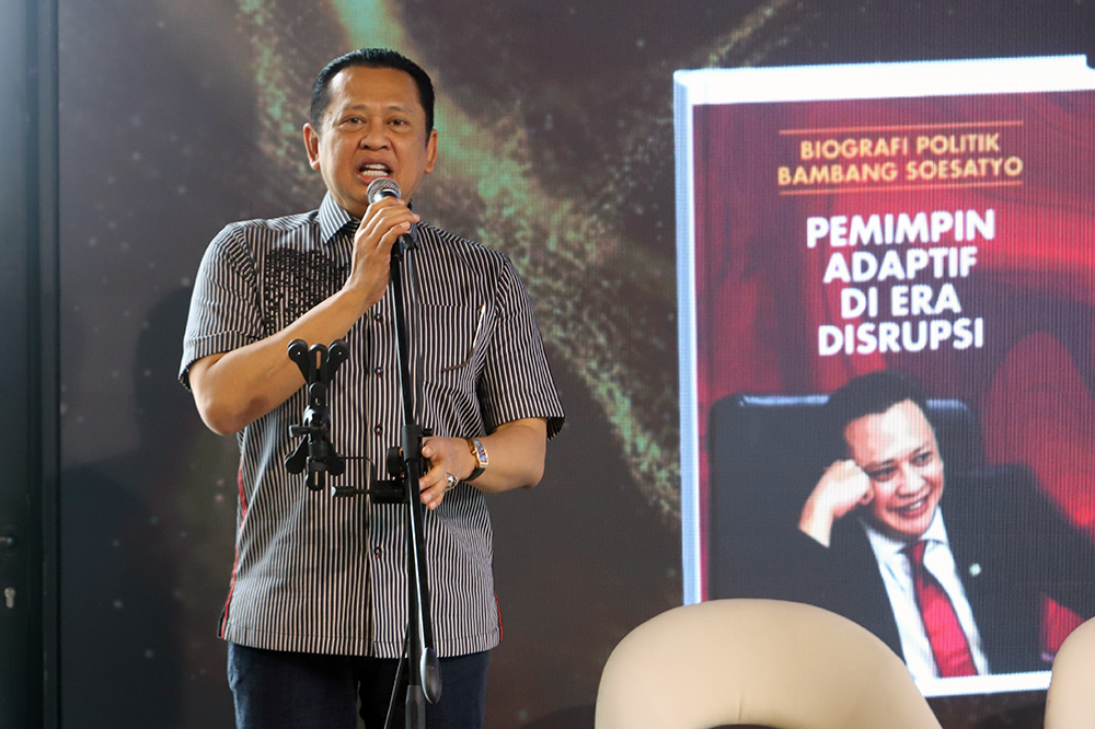 Ketua MPR RI Bambang Soesatyo di hari ulang tahun ke 62 luncurkan 5 buku. (BeritaNasional/Elvis Sendouw)