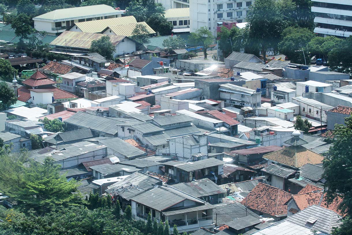 Gedung bertingkat di Jakarta, Rabu (5/3/2025).  (Beritanasional.com/Oke Atmaja)