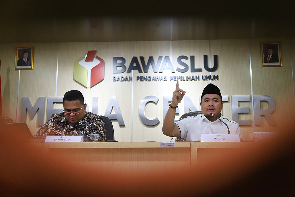Bawaslu Gelar Diskusi Rencana RUU Pemilu Diskusi kupas tuntas rencana revisi Rancangan Undang-Undang (RUU) Pemilu. (BeritaNasional/Elvis Sendouw)