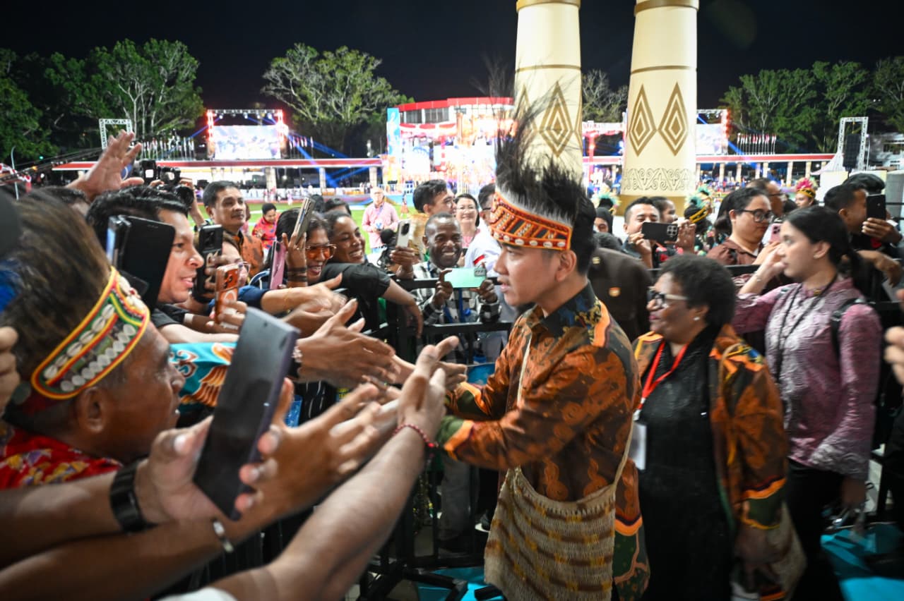 Wapres Gibran Rakabuming menghadiri acara Pesta Paduan Suara Gerejawi (Pesparawi) Nasional XIV Tahun 2026 di Manokwari, Papua Barat. (BeritaNasional/Elvis/HO Setwapres)