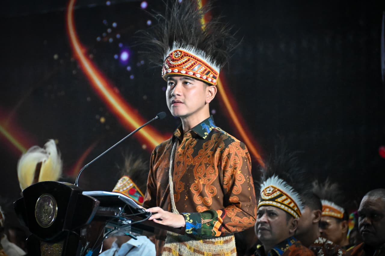 Wapres Gibran Rakabuming menghadiri acara Pesta Paduan Suara Gerejawi (Pesparawi) Nasional XIV Tahun 2026 di Manokwari, Papua Barat. (BeritaNasional/Elvis/HO Setwapres)