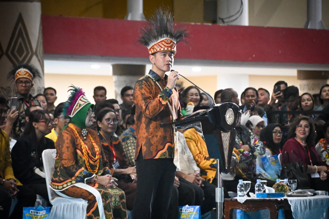 Wapres Gibran Rakabuming menghadiri acara Pesta Paduan Suara Gerejawi (Pesparawi) Nasional XIV Tahun 2026 di Manokwari, Papua Barat. (BeritaNasional/Elvis/HO Setwapres)