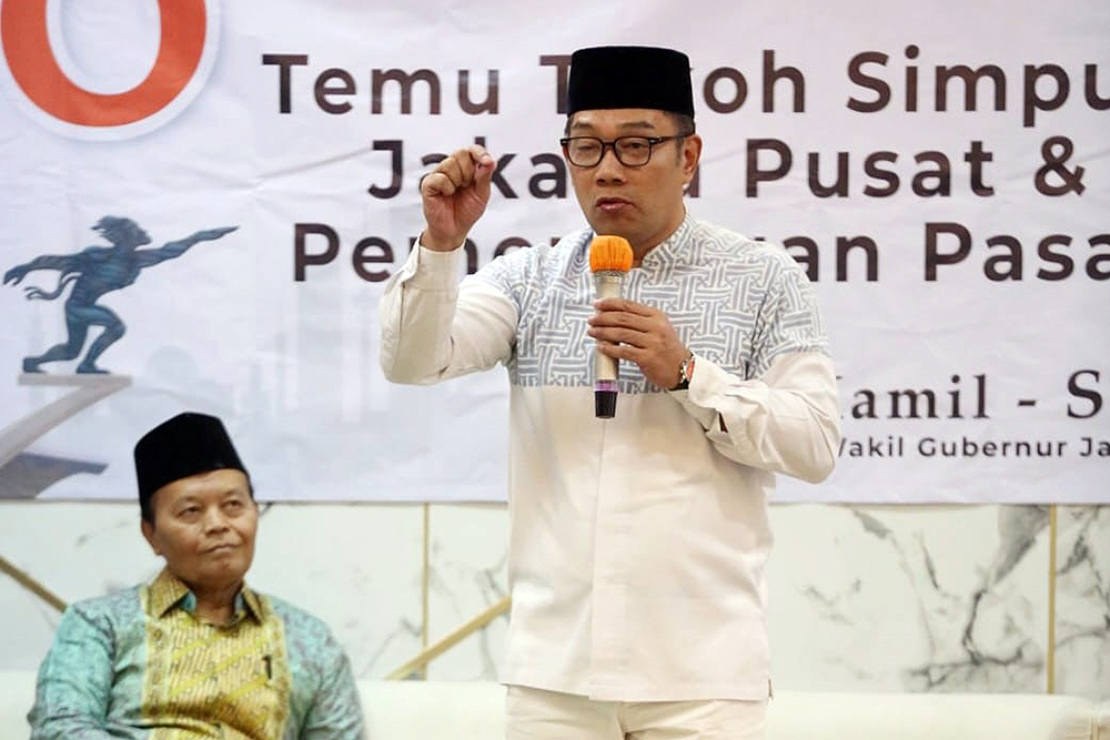 Bakal calon Gubernur Jakarta Ridwan Kamil hadiri Silaturahmi Forum Keumatan yang digelar di DPTW Partai Keadilan Sosial (PKS). (BeritaNasional/dok Tim RK/Elvis Sendouw)