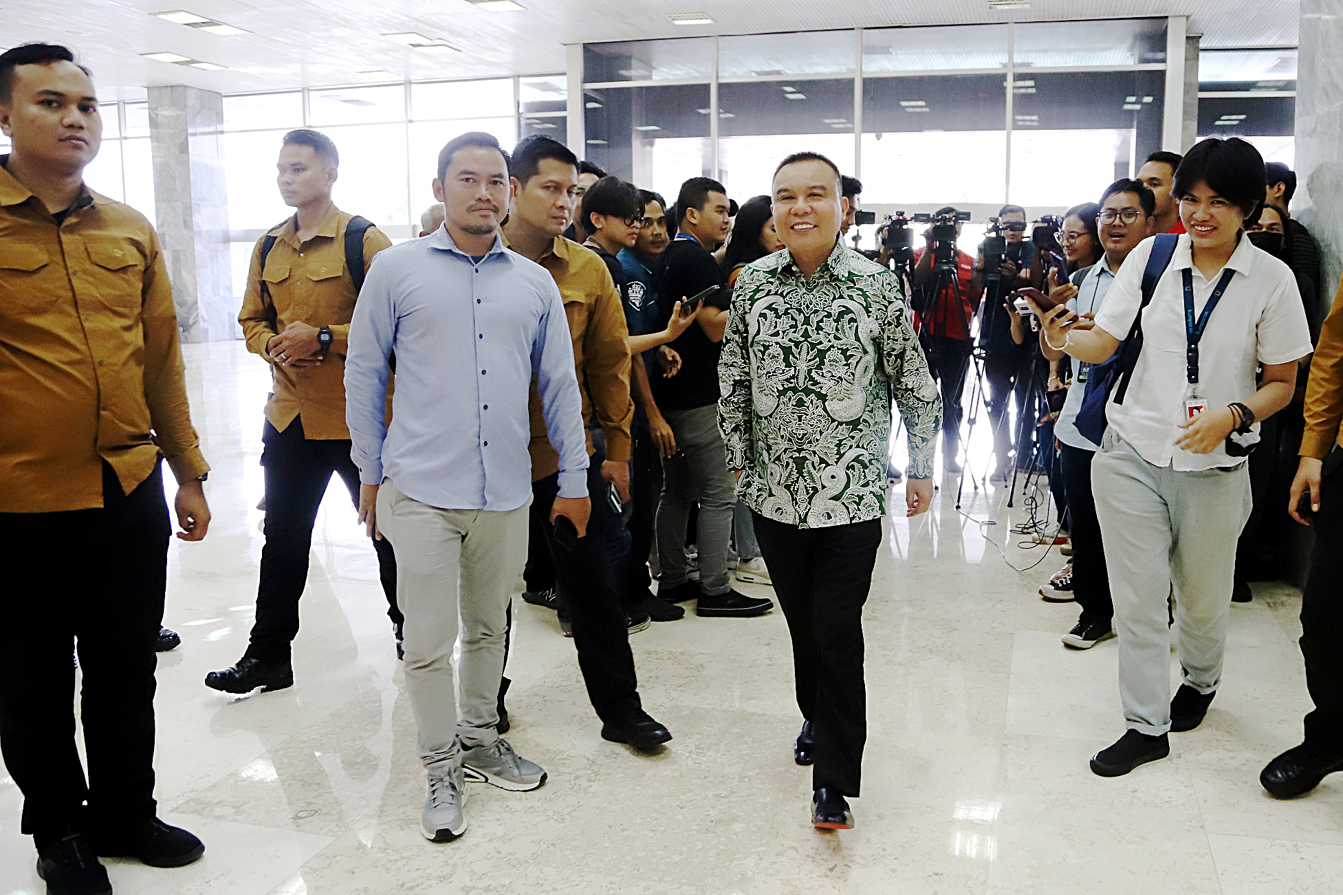 Ketua Harian DPP Partai Gerindra, Sufmi Dasco Ahmad, turut berkomentar soal Ketua Umum PDIP.  (BeritaNasional/Elvis Sendouw)