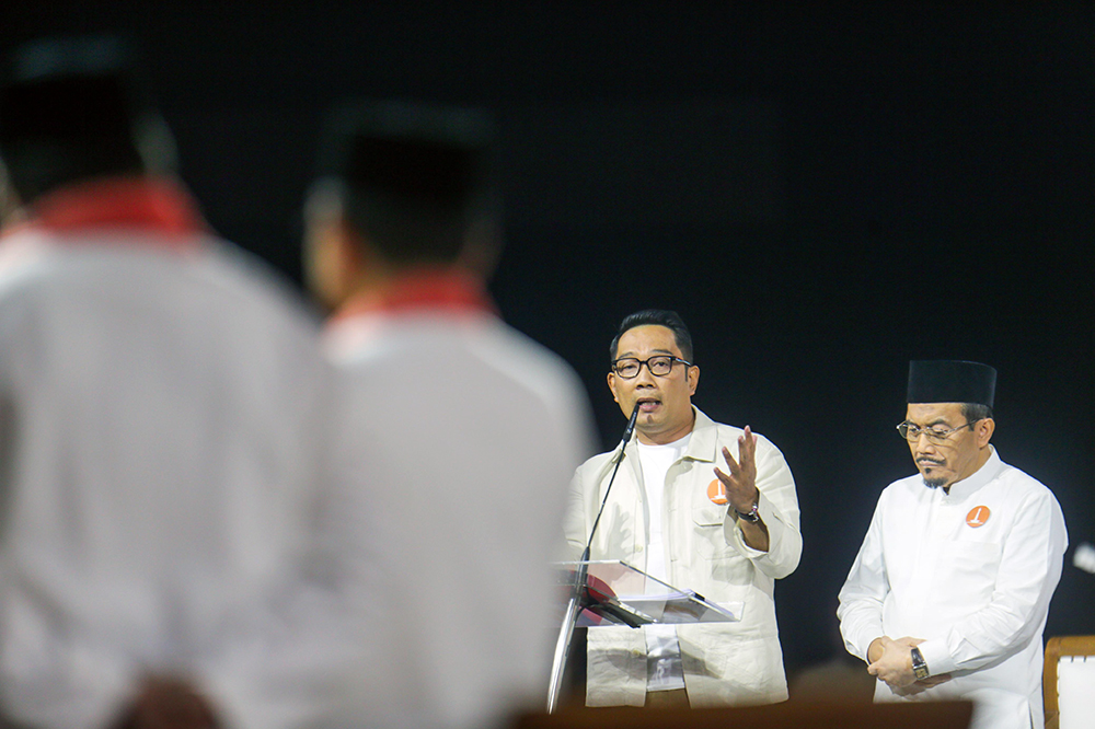 Debat ke 2 Cagub-Cawagub Jakarta di Ancol angkat tema Ekonomi dan Kesejahteraan Sosial. (BeritaNasional/Tim Rido/Elvis Sendouw)