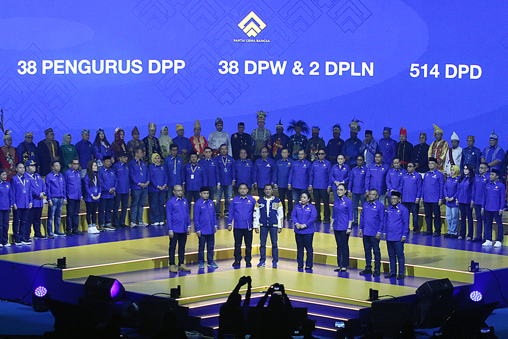 Deklarasi Partai Gema Bangsa secara resmi menyatakan diri sebagai kekuatan politik baru di Indonesia. (BeritaNasional/Elvis Sendouw)