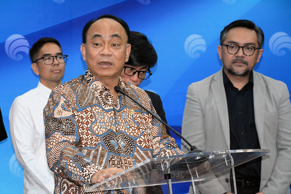 Kementerian Kominfo deklarasikan Pilkada Damai dan Anti Hoaks 2024. (BeritaNasional/HO Kominfo/Elvis Sendouw)