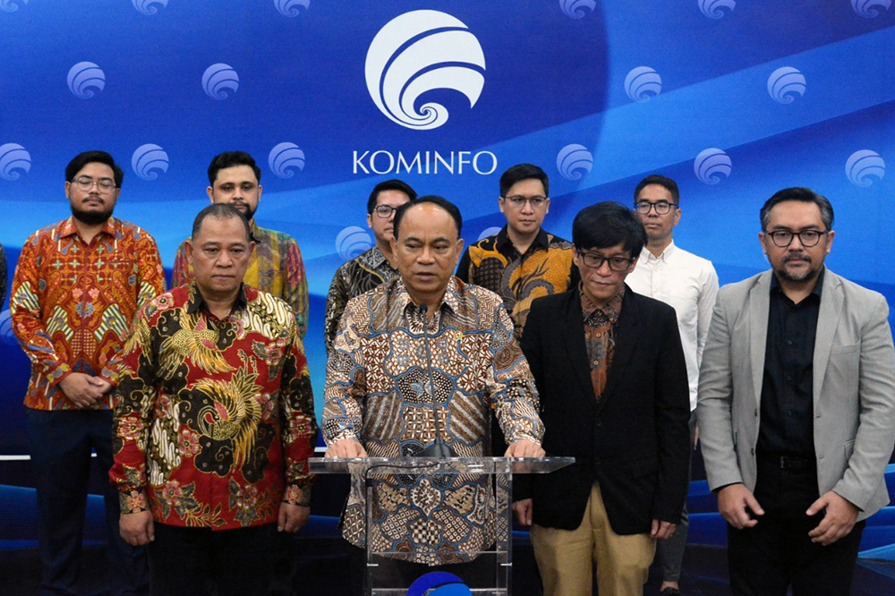 Kementerian Kominfo deklarasikan Pilkada Damai dan Anti Hoaks 2024. (BeritaNasional/HO Kominfo/Elvis Sendouw)