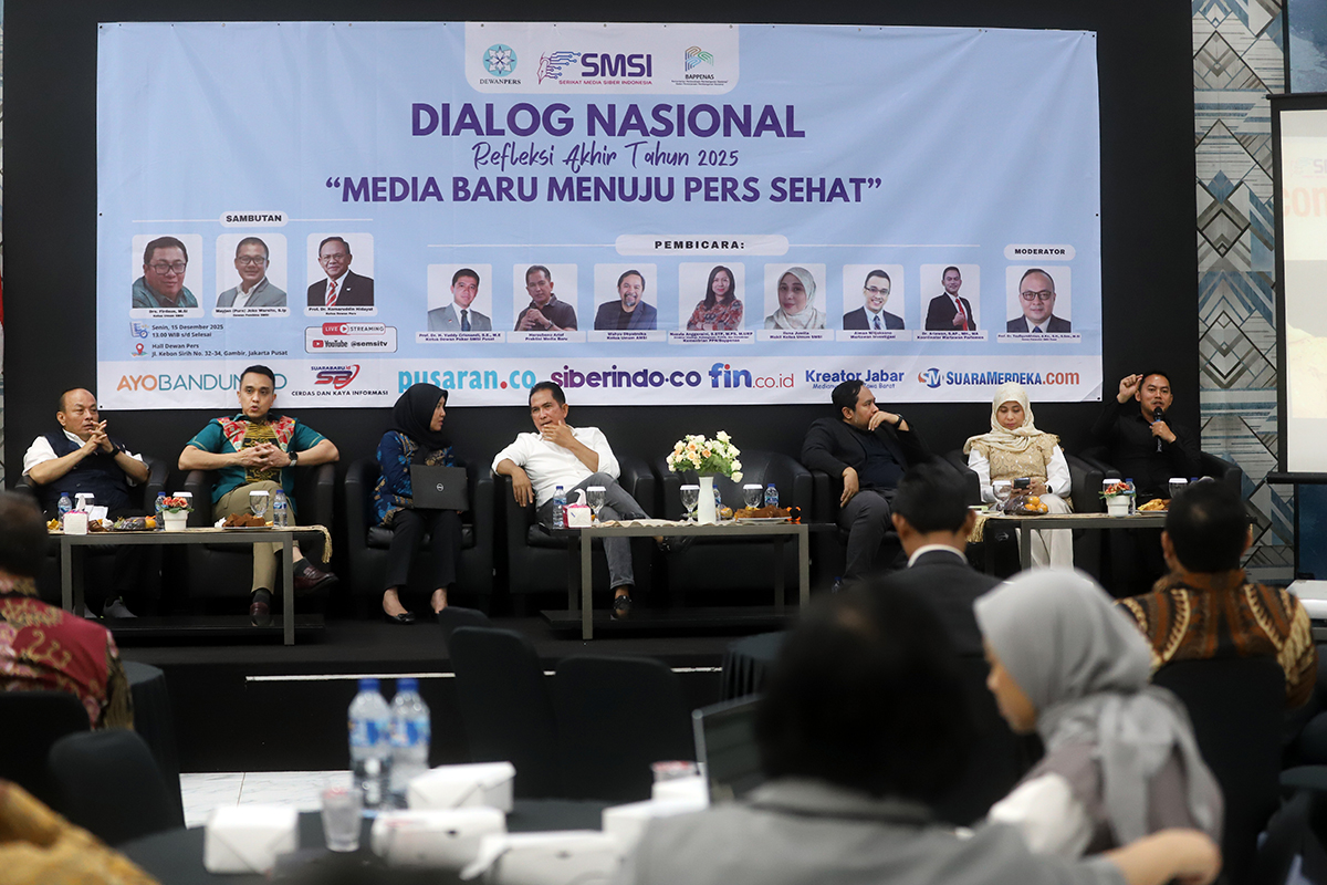 Dewan Pers gelar Dialog Nasional Refleksi Akhir Tahun 2025 dengan tema "Media Baru Menuju Pers Sehat". (BeritaNasional/Elvis Sendouw)