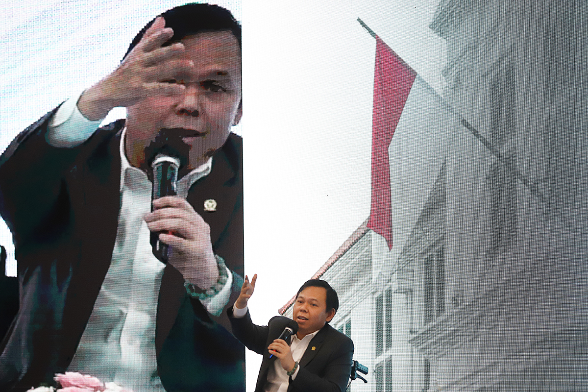 DPD RI gelar dialog kebangsaan  dan Kenegaraan yang bertajuk "Napak Tilas Kelembagaan Upaya Merajut Visi dan Perspektif untuk Kinerja DPD RI yang Lebih Berdaya". (BeritaNasional/Elvis Sendouw)