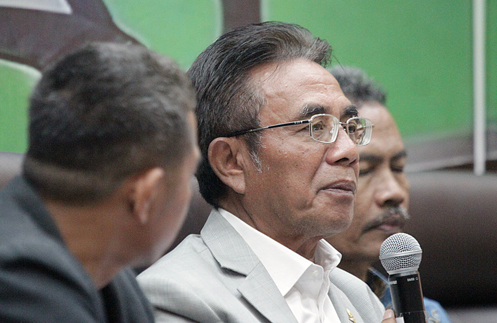Diskusi DPR Bersama KWP Bahas Ketahanan Pangan Nasional Dialektika Demokrasi dengan tema: “Mengupas Salah Satu Point pada RAPBN 2026 : Memperkuat Ketahanan Pangan Nasional ". (BeritaNasional/Elvis Sendouw)