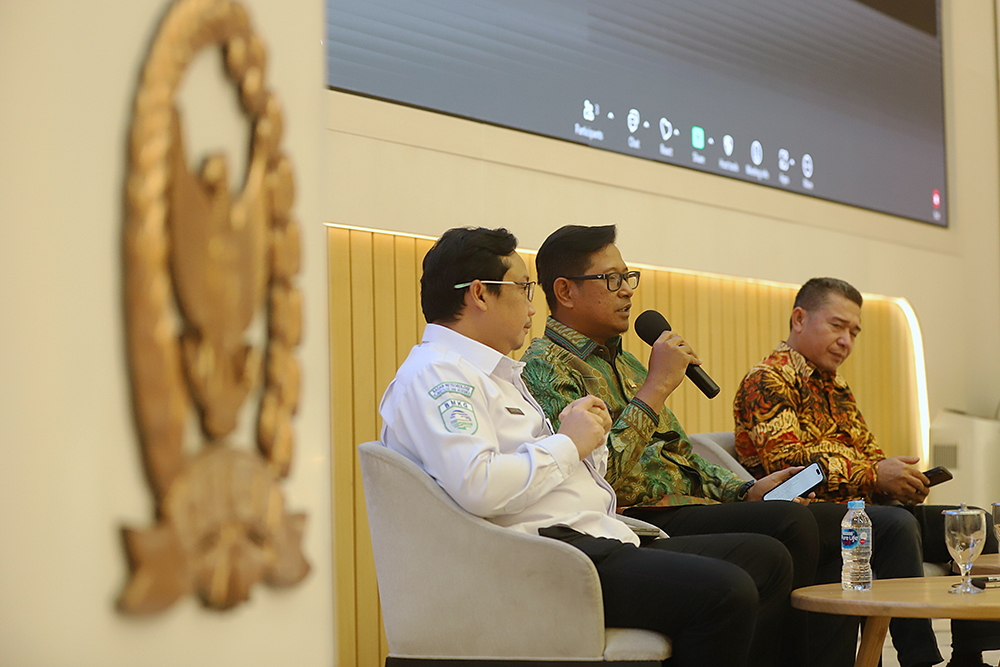 KWP gelar diskusi Dialektika Demokrasi bertema “Cuaca Ekstrem, Sinergi dan Kolaborasi Bersama Atasi Bencana”. (BeritaNasional/Elvis Sendouw)