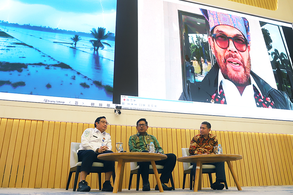 KWP gelar diskusi Dialektika Demokrasi bertema “Cuaca Ekstrem, Sinergi dan Kolaborasi Bersama Atasi Bencana”. (BeritaNasional/Elvis Sendouw)