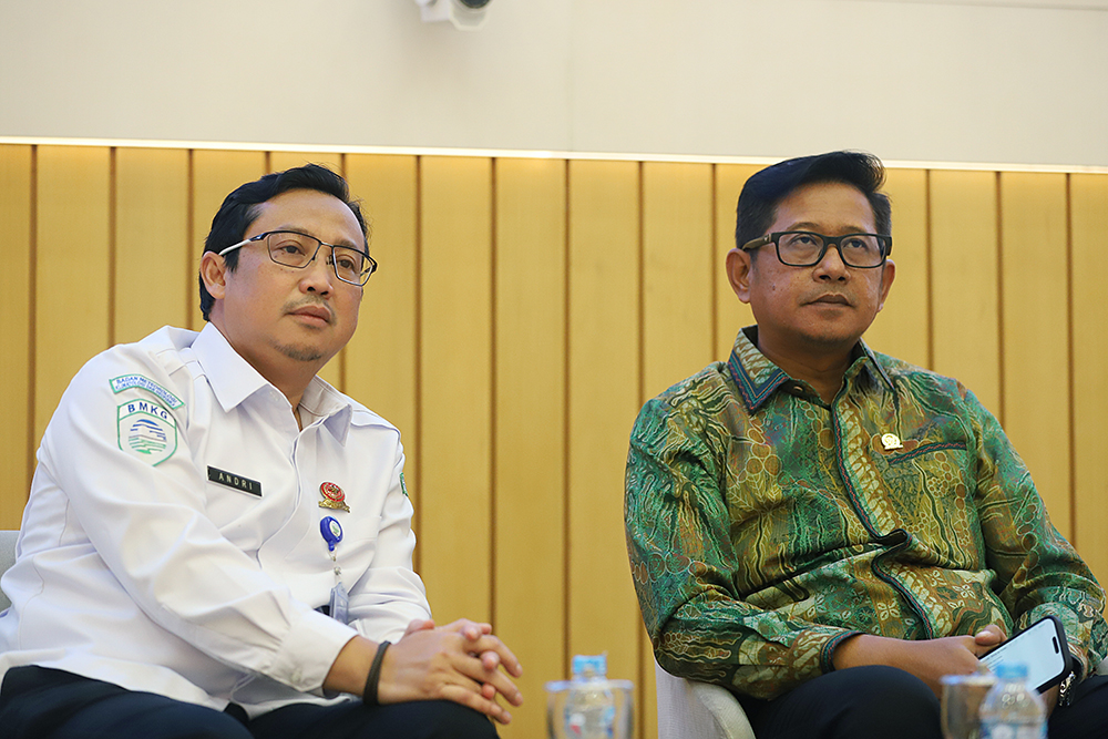 KWP gelar diskusi Dialektika Demokrasi bertema “Cuaca Ekstrem, Sinergi dan Kolaborasi Bersama Atasi Bencana”. (BeritaNasional/Elvis Sendouw)