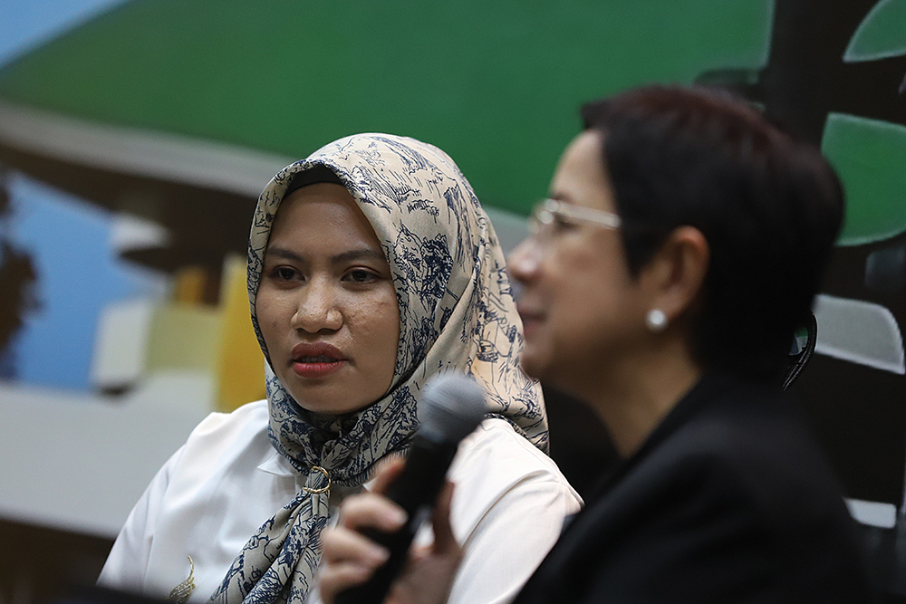 Diskusi Dialektika mengangkat tema  "Hadirnya Prabowo di PBB, Menguatkan Kembali Peran Indonesia Dalam Diplomasi Global". (BeritaNasional/Elvis Sendouw)
