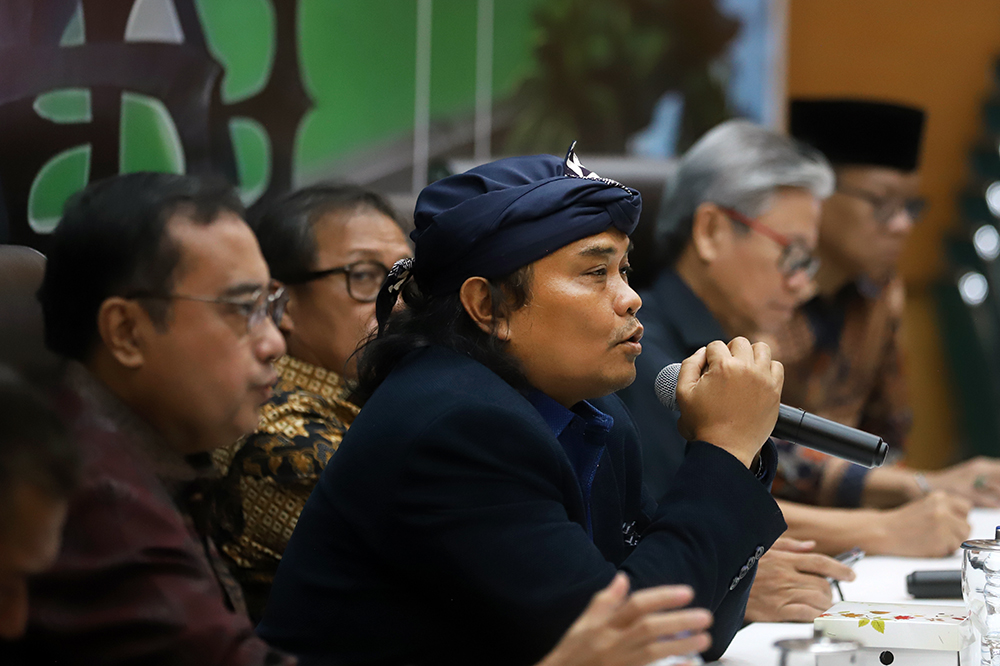 KWP gelar diskusi Forum Legislasi dengan tema “Menilik Rancangan Peraturan Menteri Kesehatan dan Dampaknya Terhadap Industri Tembakau” . (BeritaNasional/Elvis Sendouw)