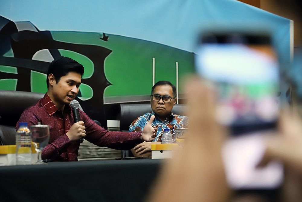 Diskusi KWP Bersama DPR Bahas Peta Politik Prancis-Arab Saudi di 'Two State Solution Diskusi Dialektika Demokrasi Dengan tema " Peta Politik Prancis-Arab Saudi di 'Two State Solution". (BeritaNasional/Elvis Sendouw)