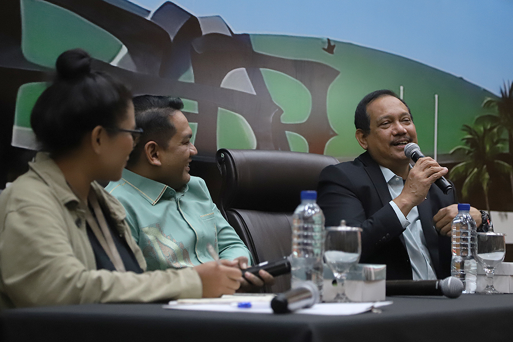 Diskusi KWP Bersama DPR Bahas RUU KUHAP KWP dengan DPR gelar diskusi Forum Legislasi dengan tema: "Komitmen DPR Menguatkan Hukum Pidana melalui Pembahasan RUU KUHAP". (BeritaNasional/Elvis Sendouw)