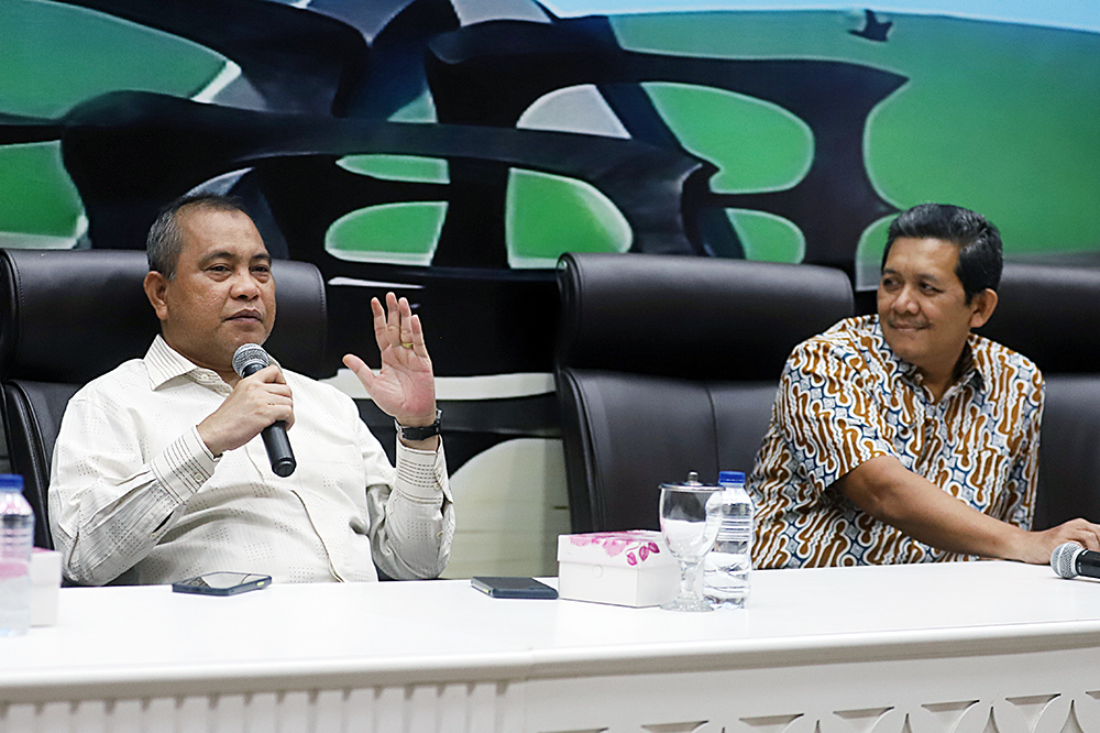 Diskusi Dialektika Demokrasi KWP bersama DPR RI  bertajuk "Menanti Rekomendasi Pansus untuk Ibadah Haji 2025 yang Lebih Baik". (BeritaNasional/Elvis Sendouw)