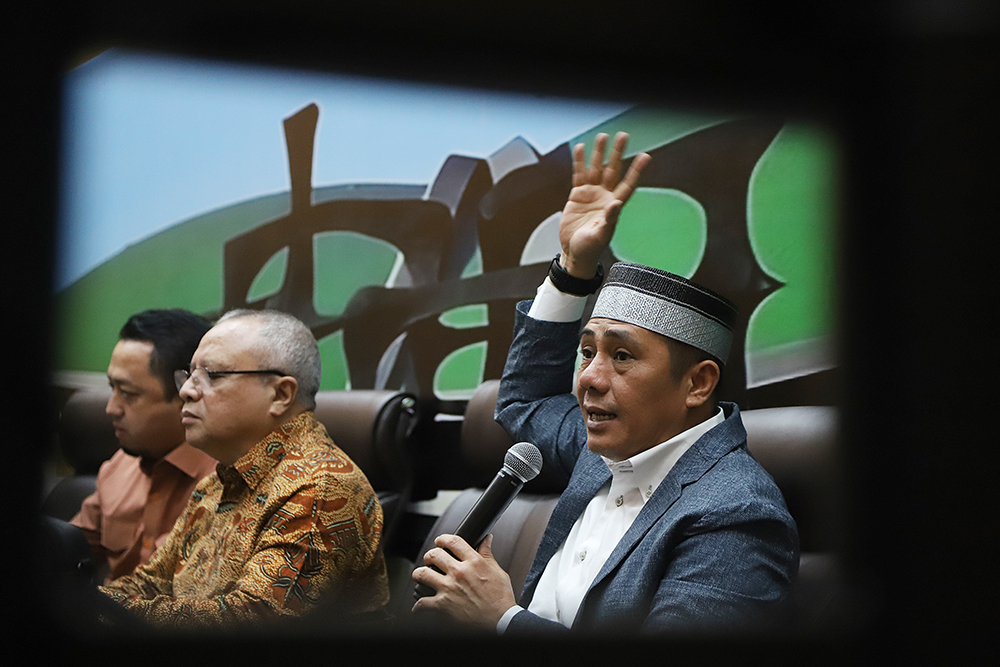 Diskusi KWP dengan DPR Bahas Dubes Baru Harapan Baru, Upaya Memaksimalkan Diplomasi RI Diskusi Dialektika Demokrasi dengan tema ”Dubes Baru Harapan Baru, Upaya Memaksimalkan Diplomasi RI”. (BeritaNasional/Elvis Sendouw)