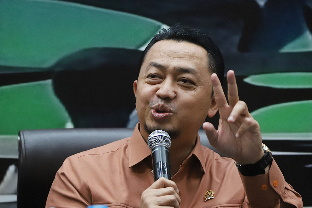 Diskusi KWP dengan DPR Bahas Dubes Baru Harapan Baru, Upaya Memaksimalkan Diplomasi RI Diskusi Dialektika Demokrasi dengan tema ”Dubes Baru Harapan Baru, Upaya Memaksimalkan Diplomasi RI”. (BeritaNasional/Elvis Sendouw)