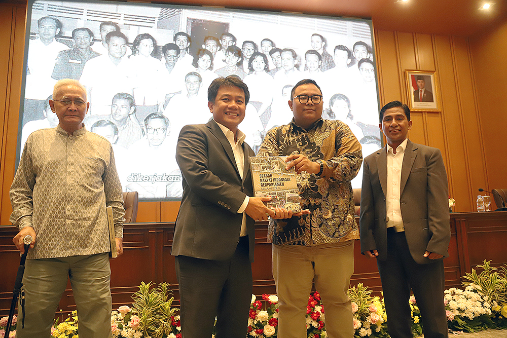 KWP bersama DPR gelar Dialektika Demokrasi dengan mengangkat tema "Spirit Conefo dan Relevansinya Dengan Masa Kini ". (BeritaNasional/Elvis Sendouw