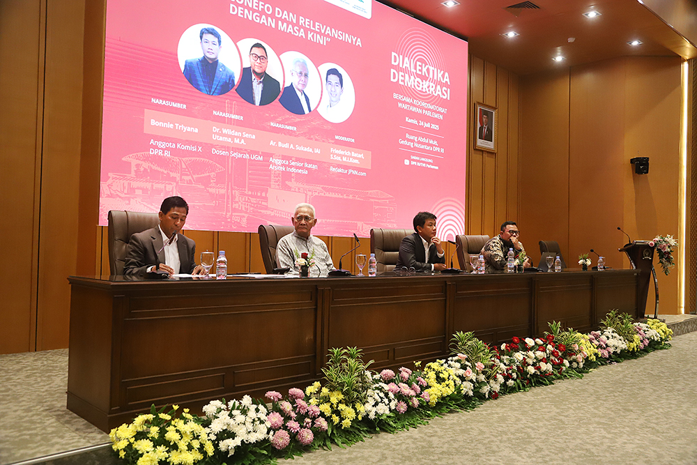 KWP bersama DPR gelar Dialektika Demokrasi dengan mengangkat tema "Spirit Conefo dan Relevansinya Dengan Masa Kini ". (BeritaNasional/Elvis Sendouw