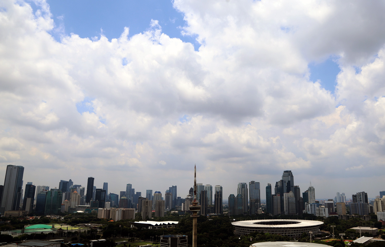 Gedung bertingkat Jakarta. (IndonesiaGlobe/Elvis Sendouw)